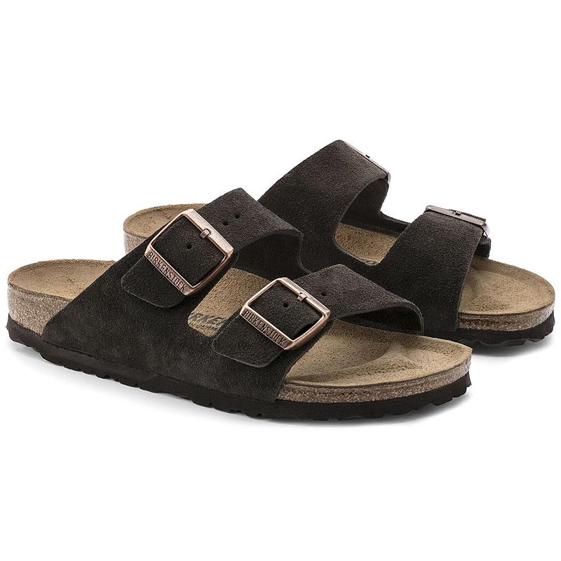 Birkenstock Ruskind Arizona Dame Taupe | DK 53SGL